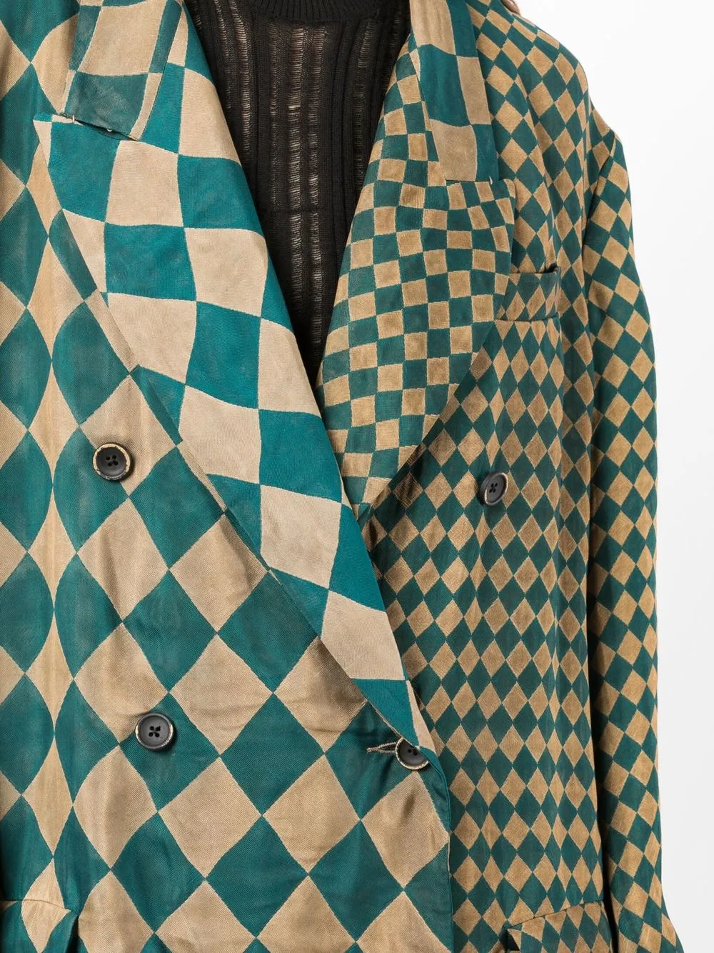 Uma Wang Mantel met print Groen