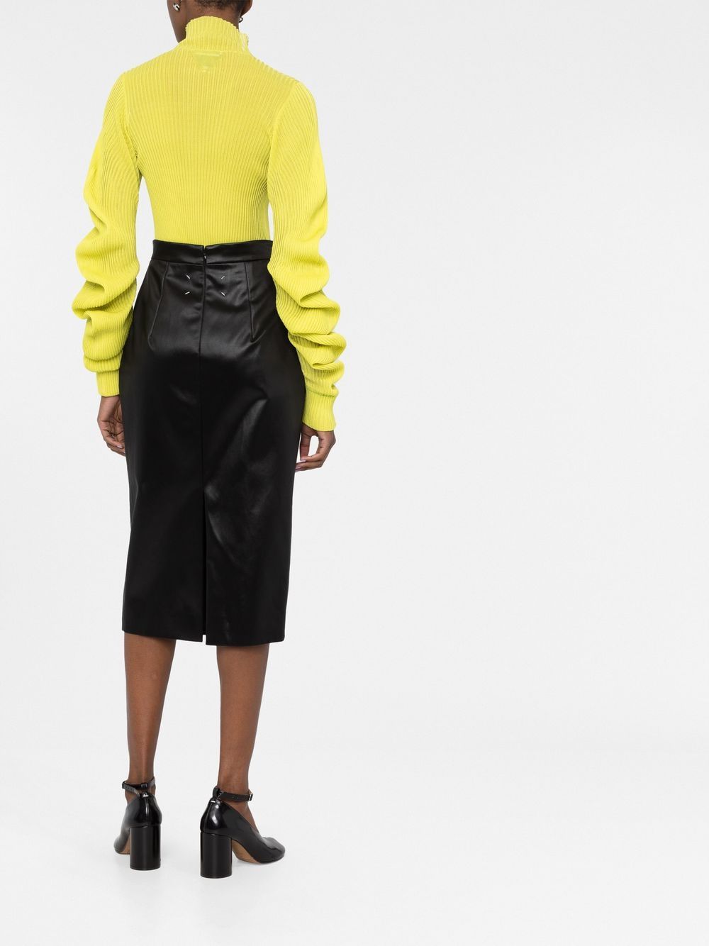 Maison Margiela pleated midi skirt Women