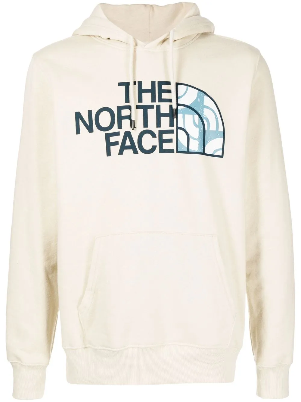 

The North Face hoodie con logo estampado - Marrón