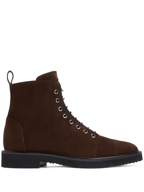 Giuseppe Zanotti lace-up suede ankle boots