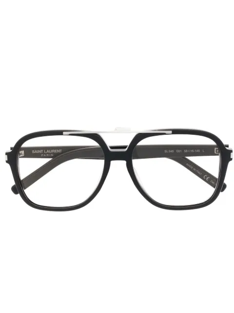 Saint Laurent Eyewear نظارة بإطار بايلوت مربع