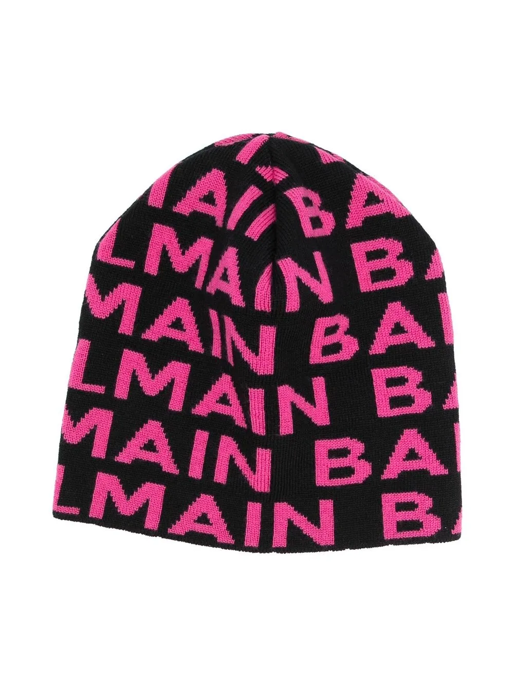 

Balmain Kids gorro con logo estampado - Negro