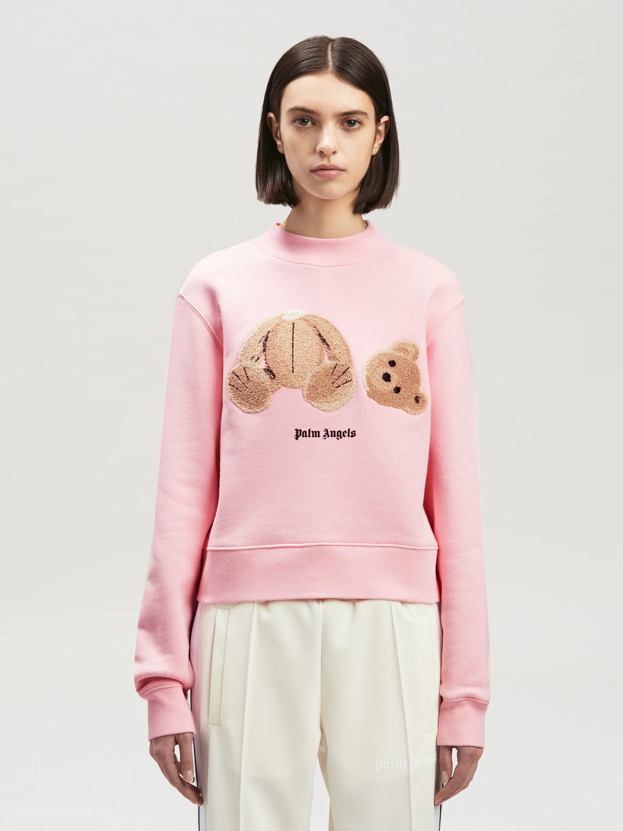 PALM BEAR FITTED CREW SWEATSHIRT