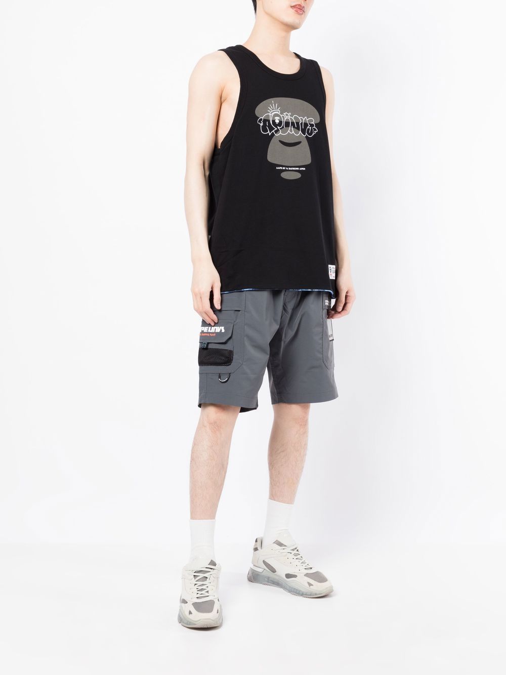 AAPE BY *A BATHING APE tie-dye branded vest Men