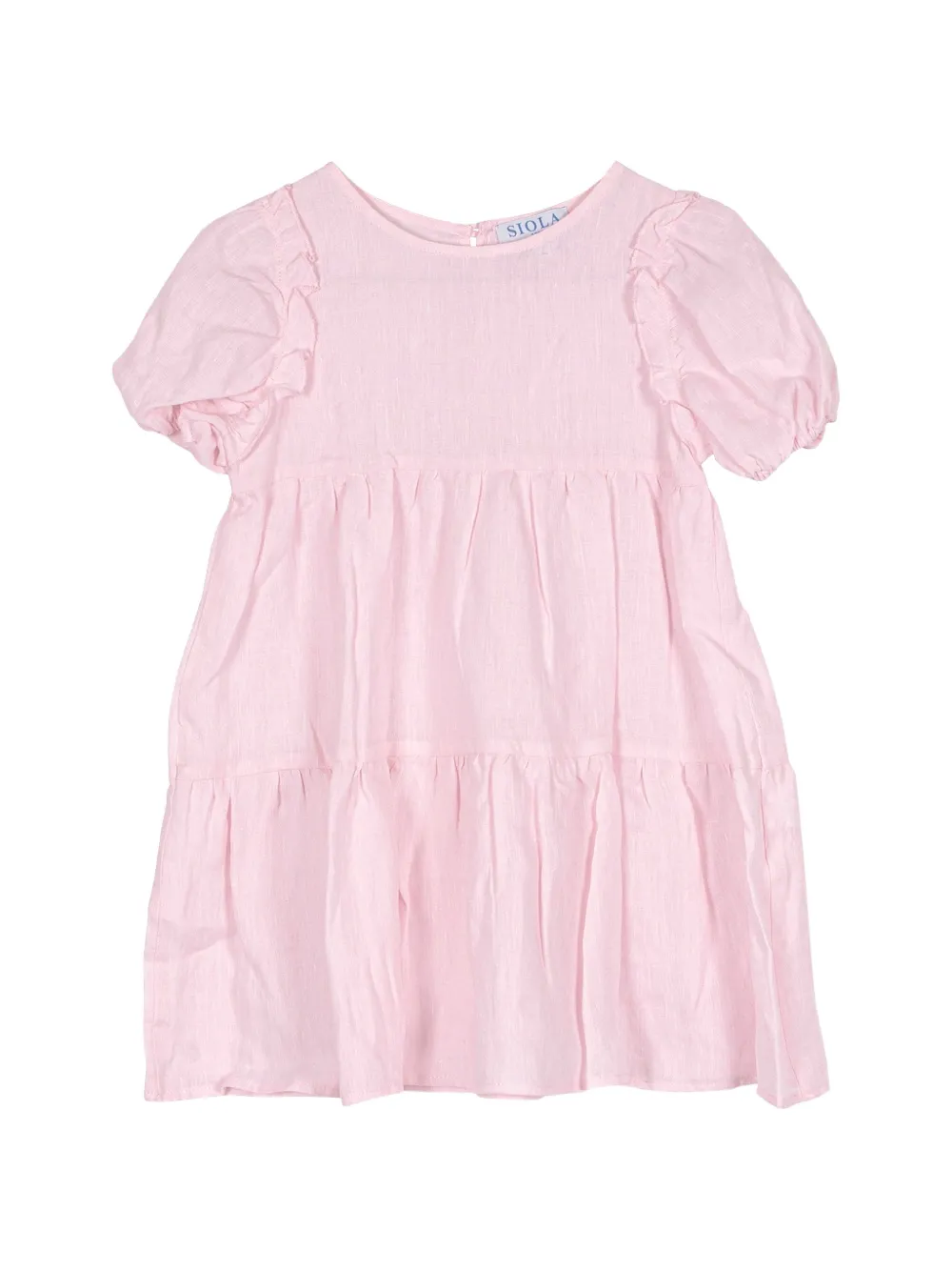 Siola ruffle-trim tiered dress - Rosa
