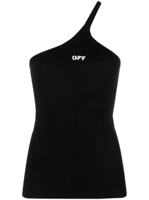 Logo-print One-shoulder Top
