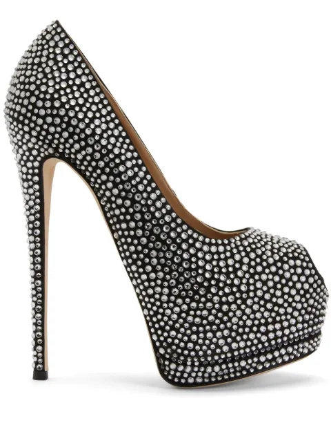 Giuseppe Zanotti zapatillas Sharon con strass y tacón de 140mm
