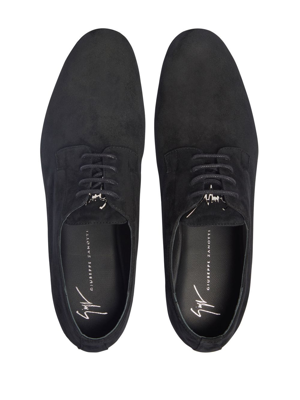 Shop Giuseppe Zanotti Roger Lace-up Fastening Loafers In Black