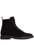 Giuseppe Zanotti lace-up suede ankle boots - Black