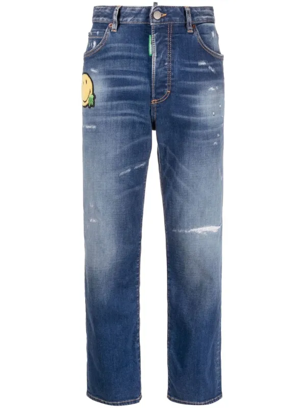 Dsquared2 straight best sale leg jeans