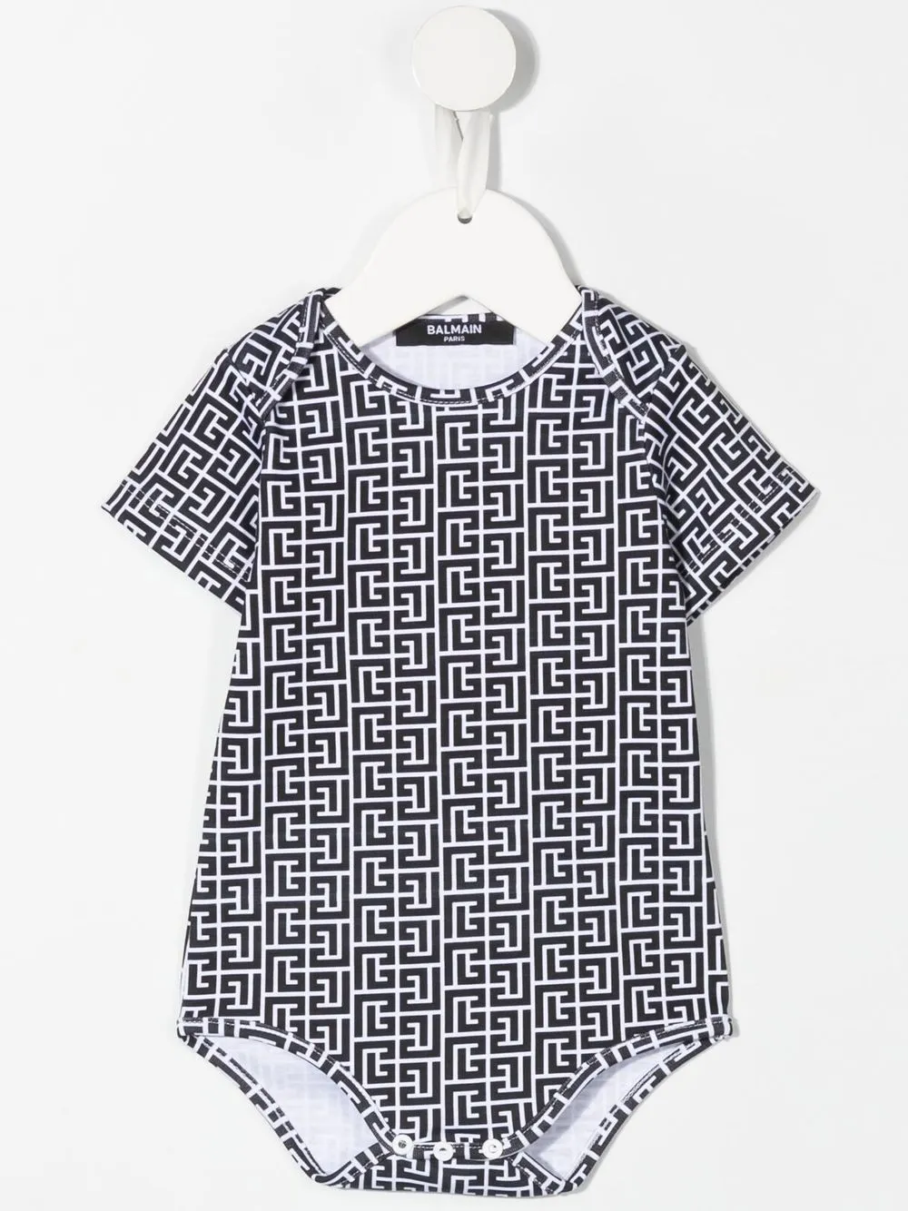 Balmain Kids Romper set met logoprint - Wit