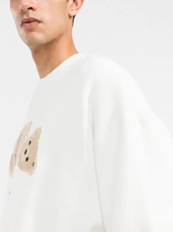 Palm Angels bear-print Hoodie - Farfetch