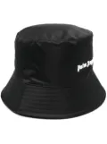 Palm Angels logo-appliqué bucket hat - Black