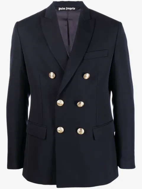 Palm Angels blazer con palmeras bordadas