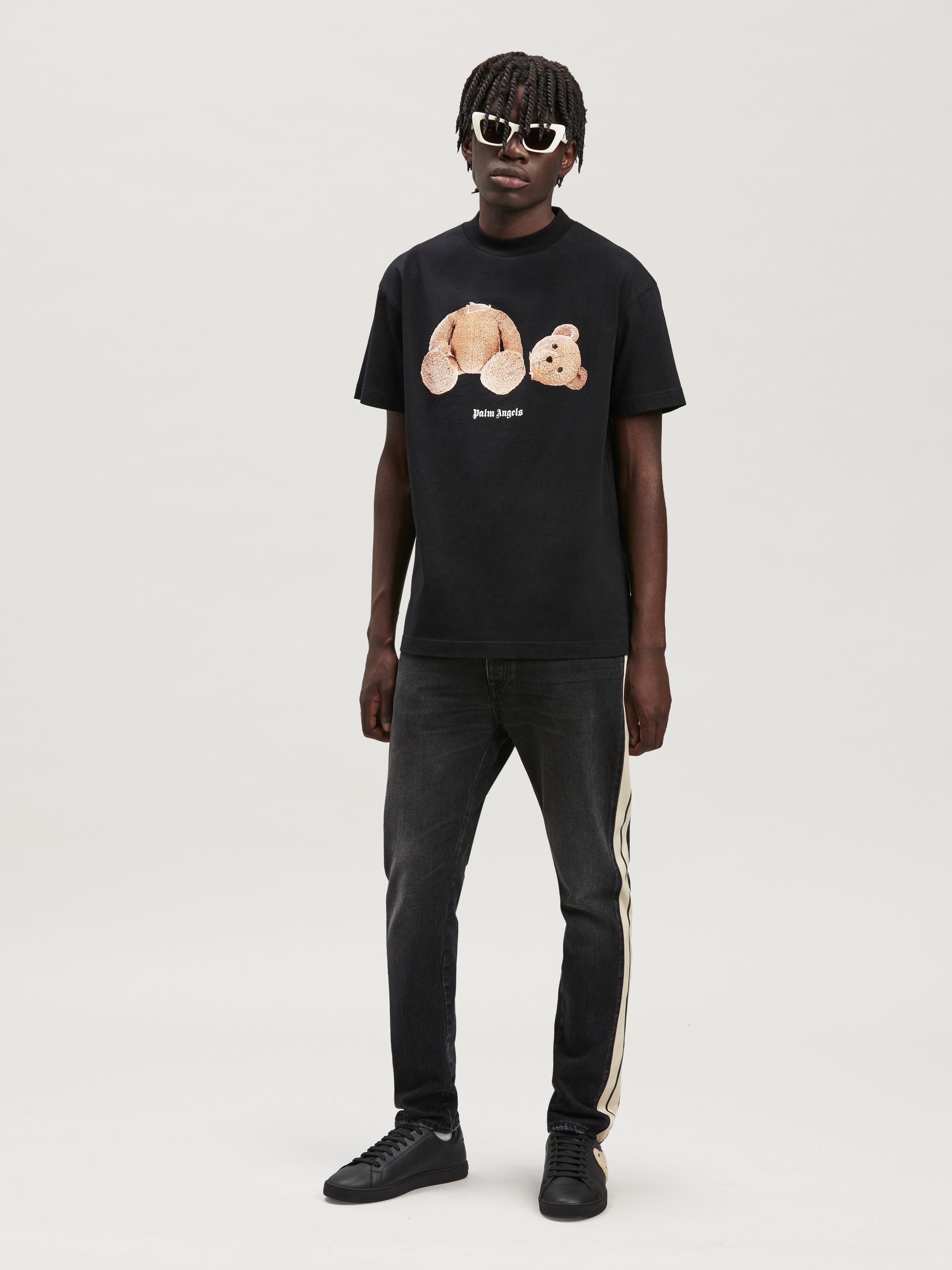 PIRATE BEAR T-SHIRT in black - Palm Angels® Official