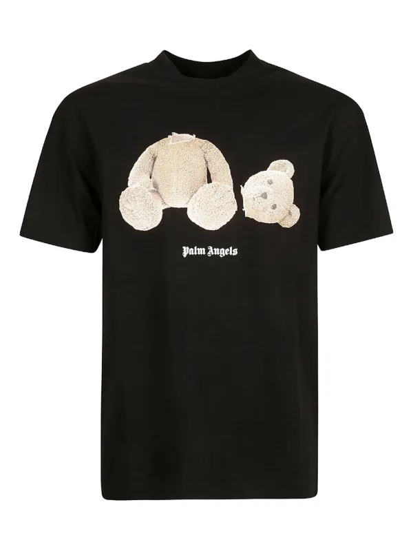 Palm Angels bear-print T-shirt | Black | FARFETCH
