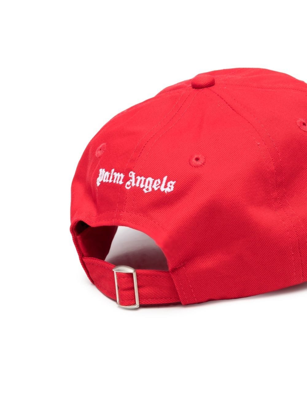Image 2 of Palm Angels logo-print baseball cap