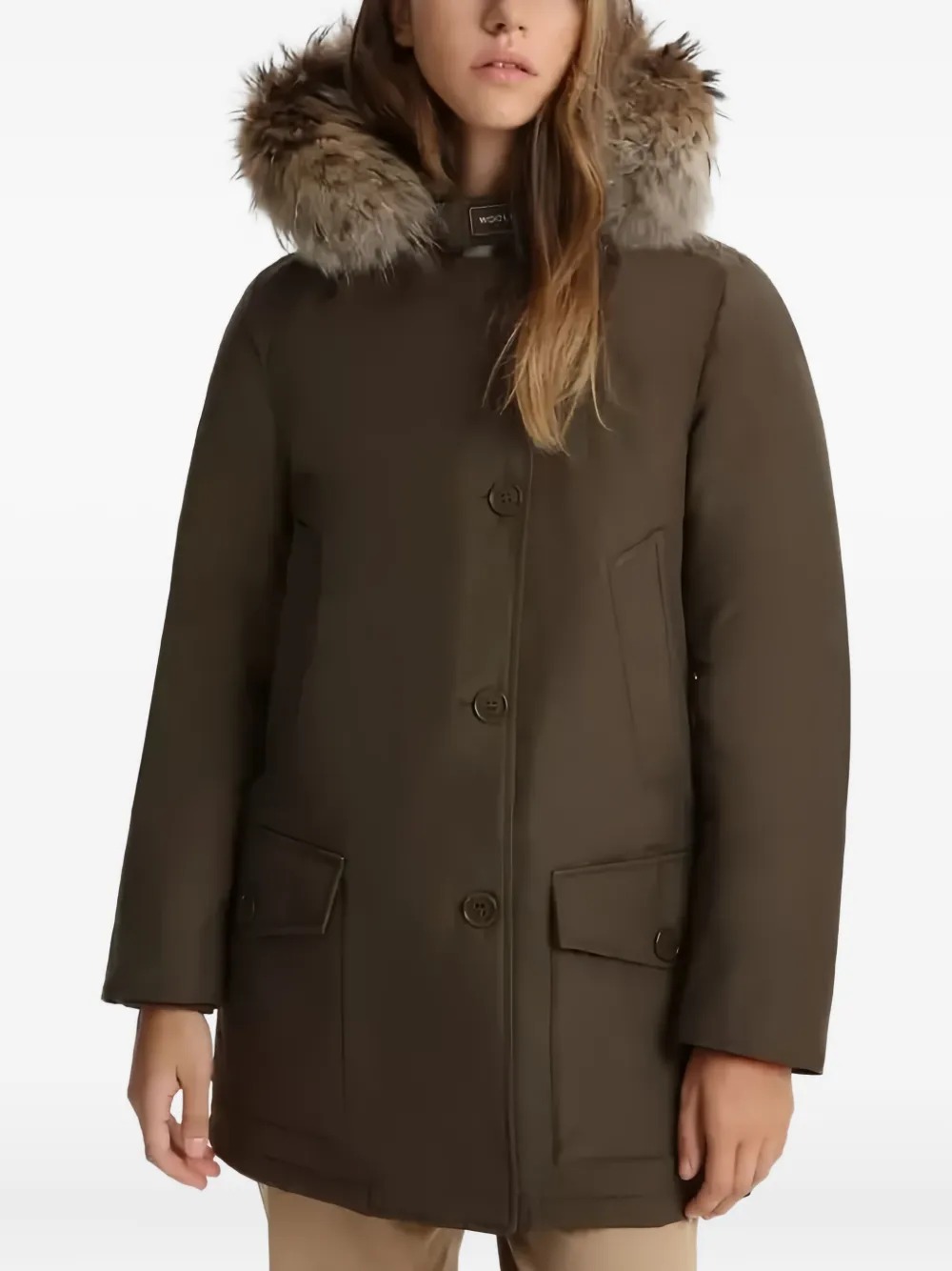 Woolrich fur-trimmed hooded jacket | Faux Fur & Shearling Jackets | Image 2
