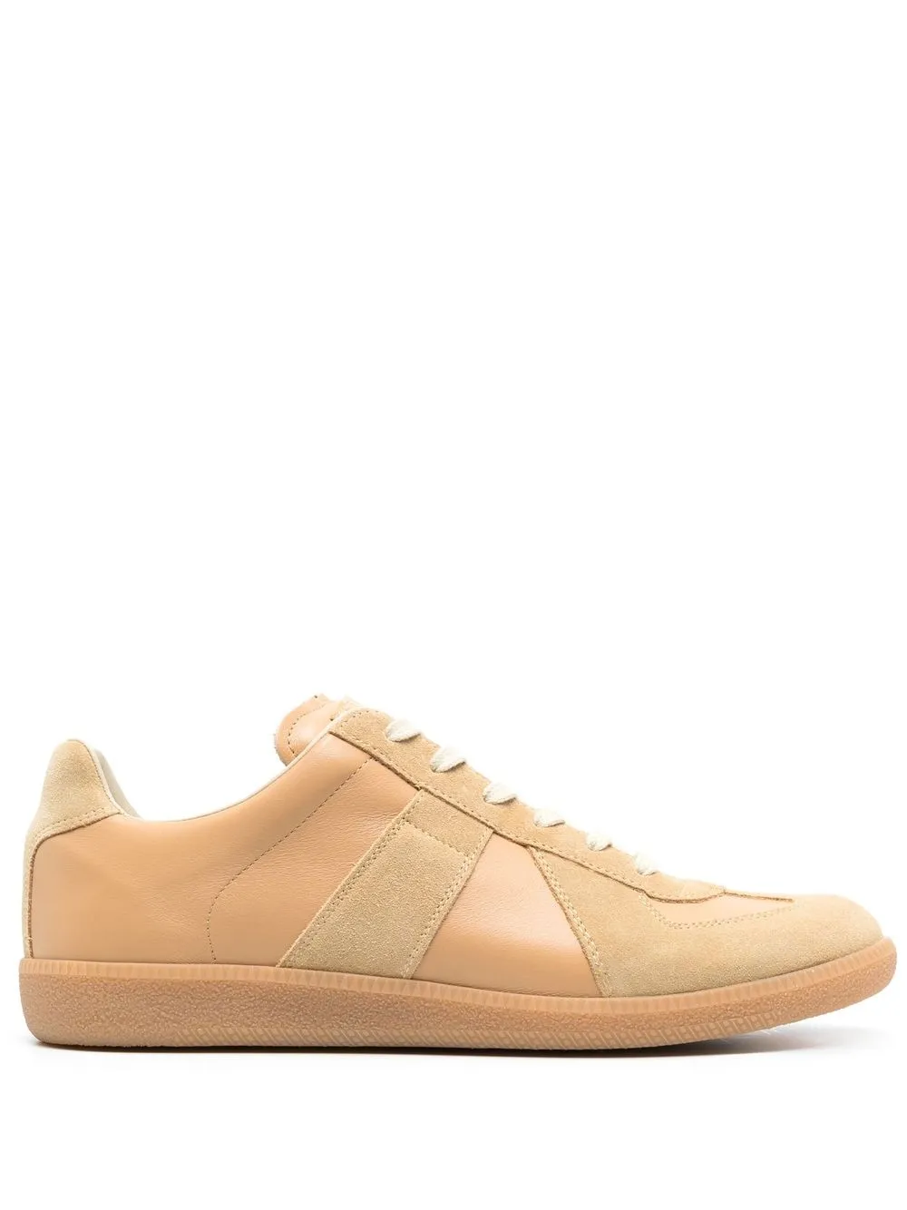 

Maison Margiela tenis bajos con paneles - Marrón