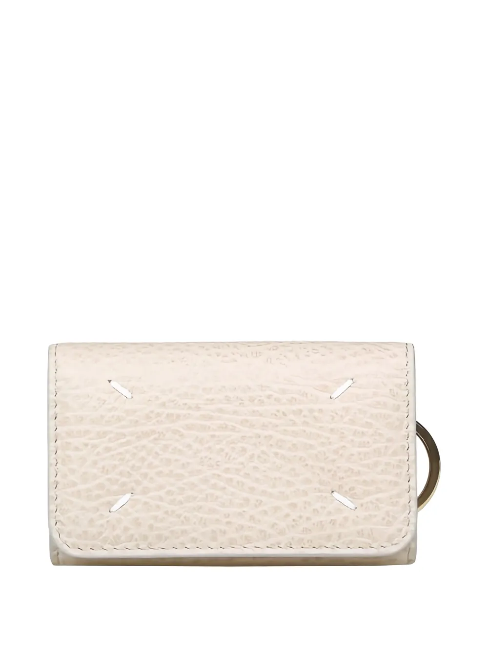Maison Margiela leather keyring case | Neutrals | Image 1