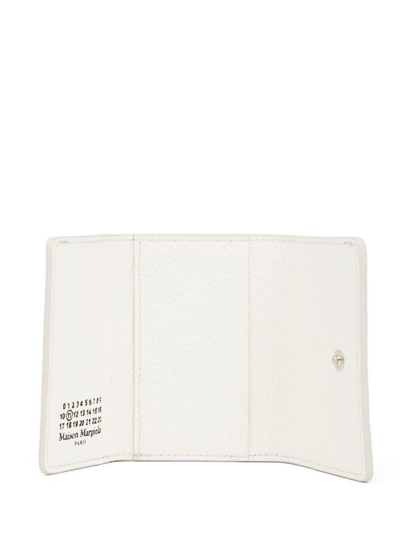 Maison Margiela four-stitch Leather bi-fold Wallet | White | FARFETCH BN