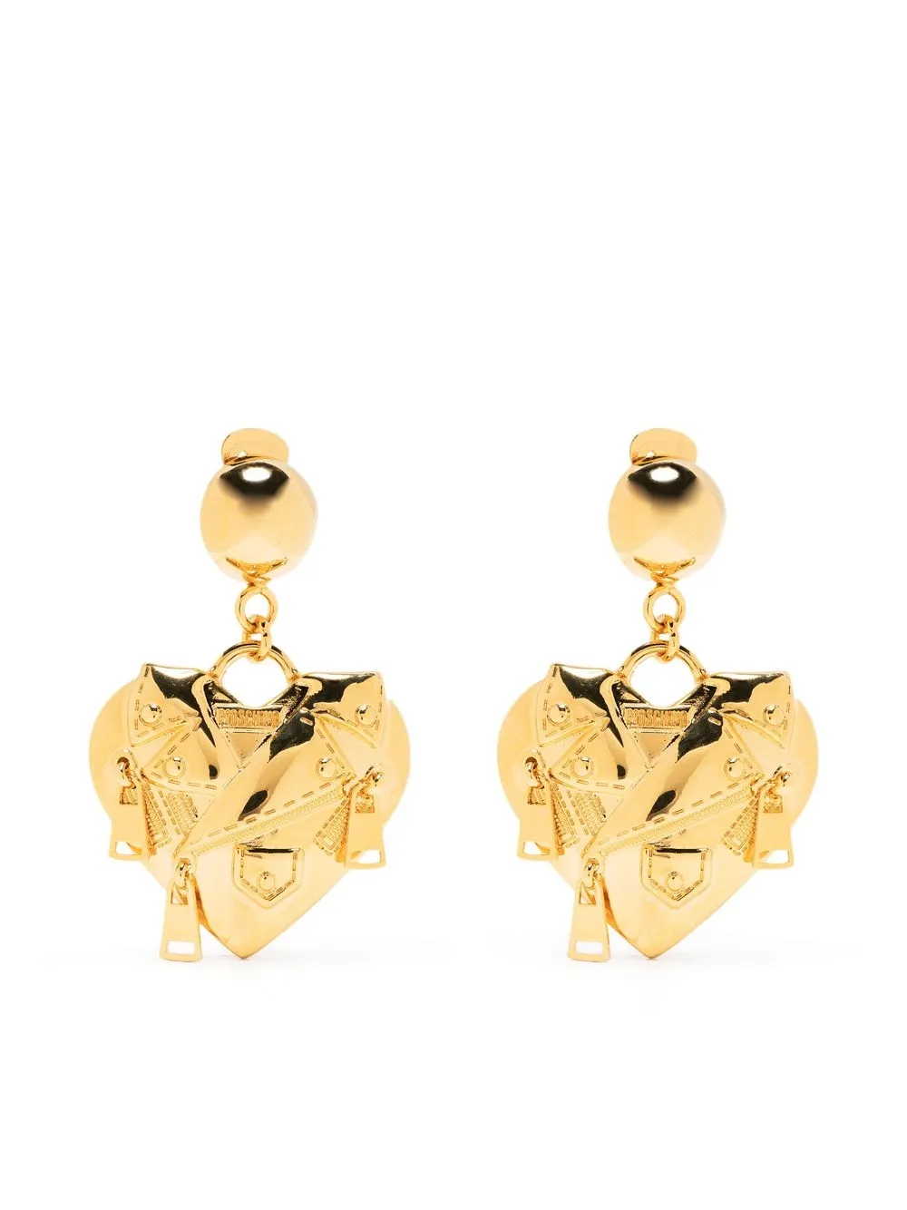 

Moschino aretes con dije Biker - Dorado