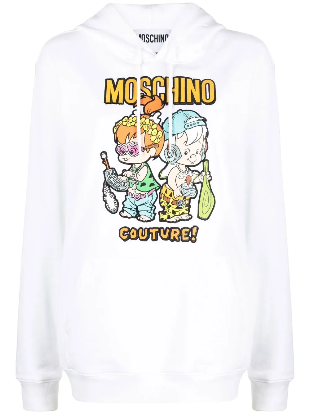 

Moschino hoodie con motivo The Flintstones - Blanco