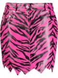 Moschino zig-zag tiger-print skirt - Pink