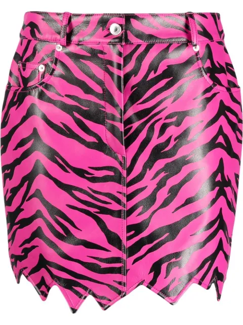Moschino falda con tigre estampado