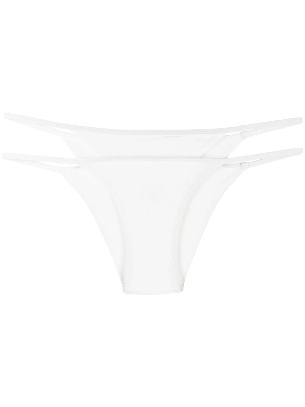 

Christopher Esber bikini bottom con capas - Blanco