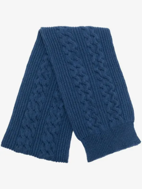 Pringle of Scotland ribbed cable-knit scarf
