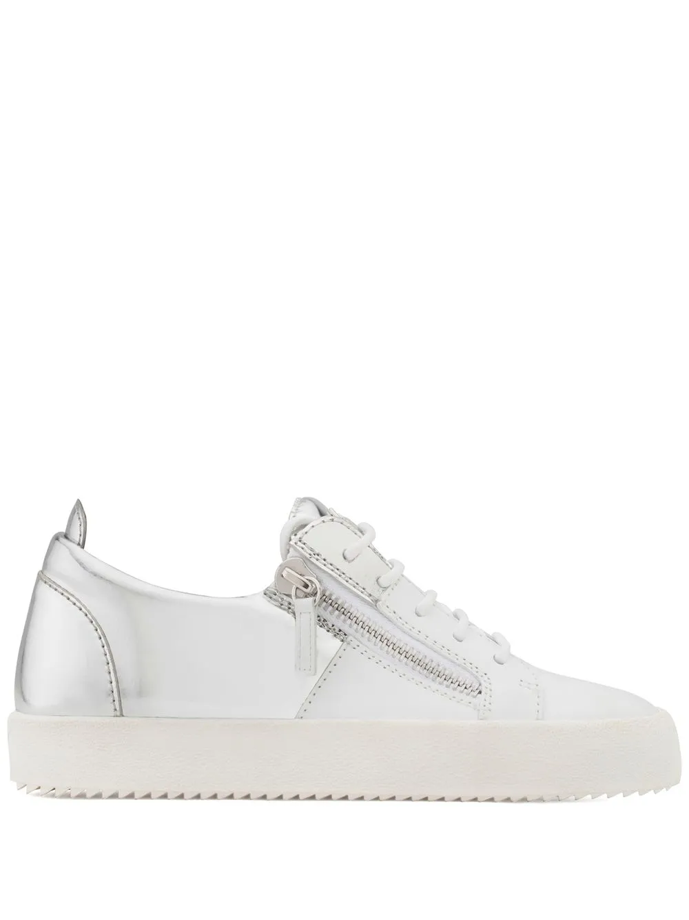 

Giuseppe Zanotti tenis Double con diseño color block - Blanco