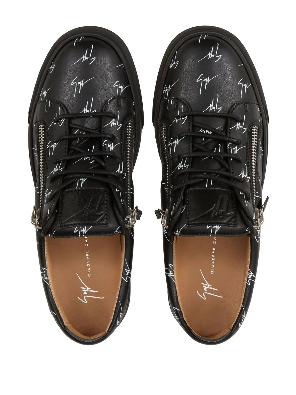 Giuseppe Zanotti Frankie monogram-print sneakers Black
