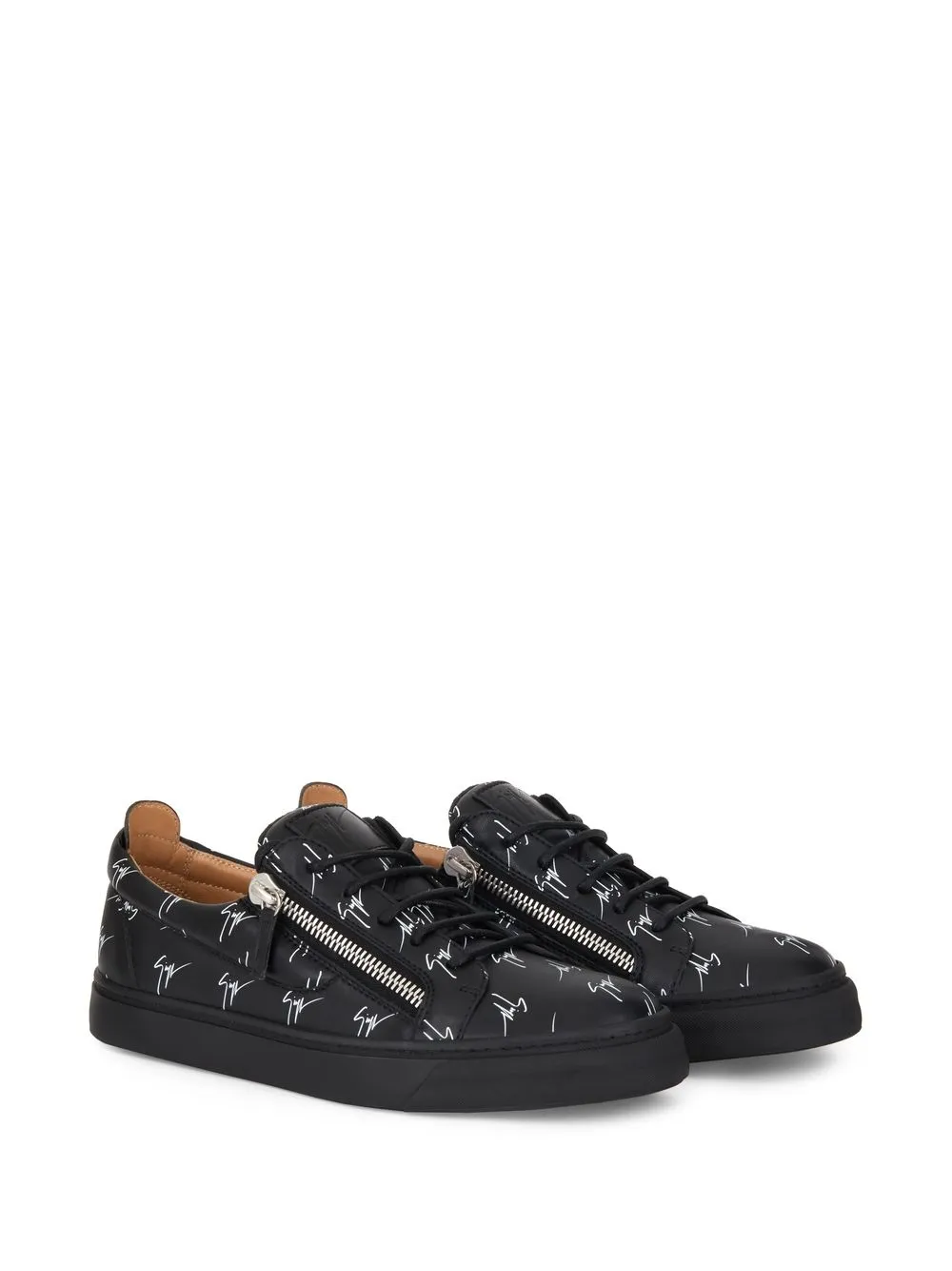 Giuseppe Zanotti Frankie monogram-print sneakers Black