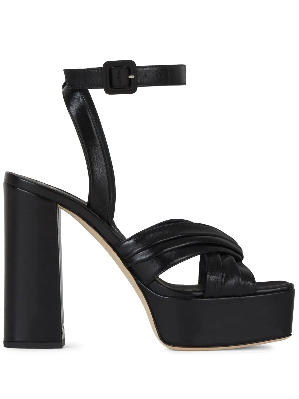 

Giuseppe Zanotti sandalias Sinuosa con plataforma de 120mm - Negro