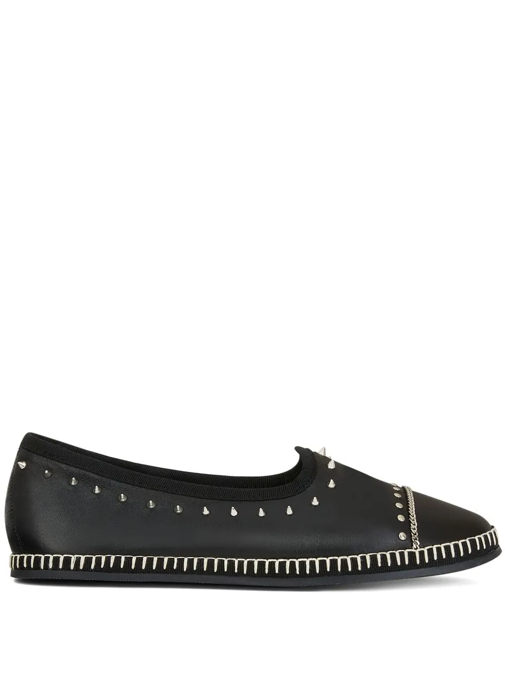 

Giuseppe Zanotti Otium studded leather loafers - Black