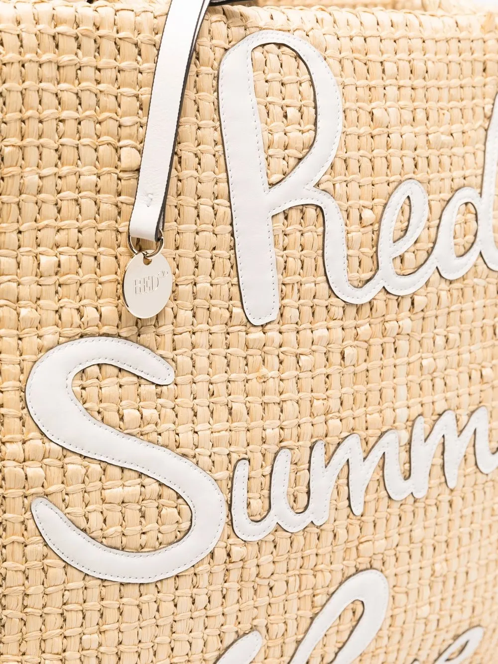 RED(V) Summer Love rieten shopper Beige