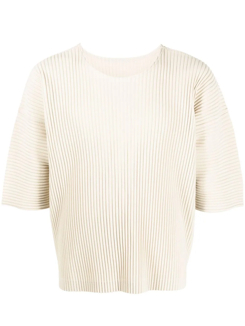 

Homme Plissé Issey Miyake plissé crewneck T-shirt - Neutrals