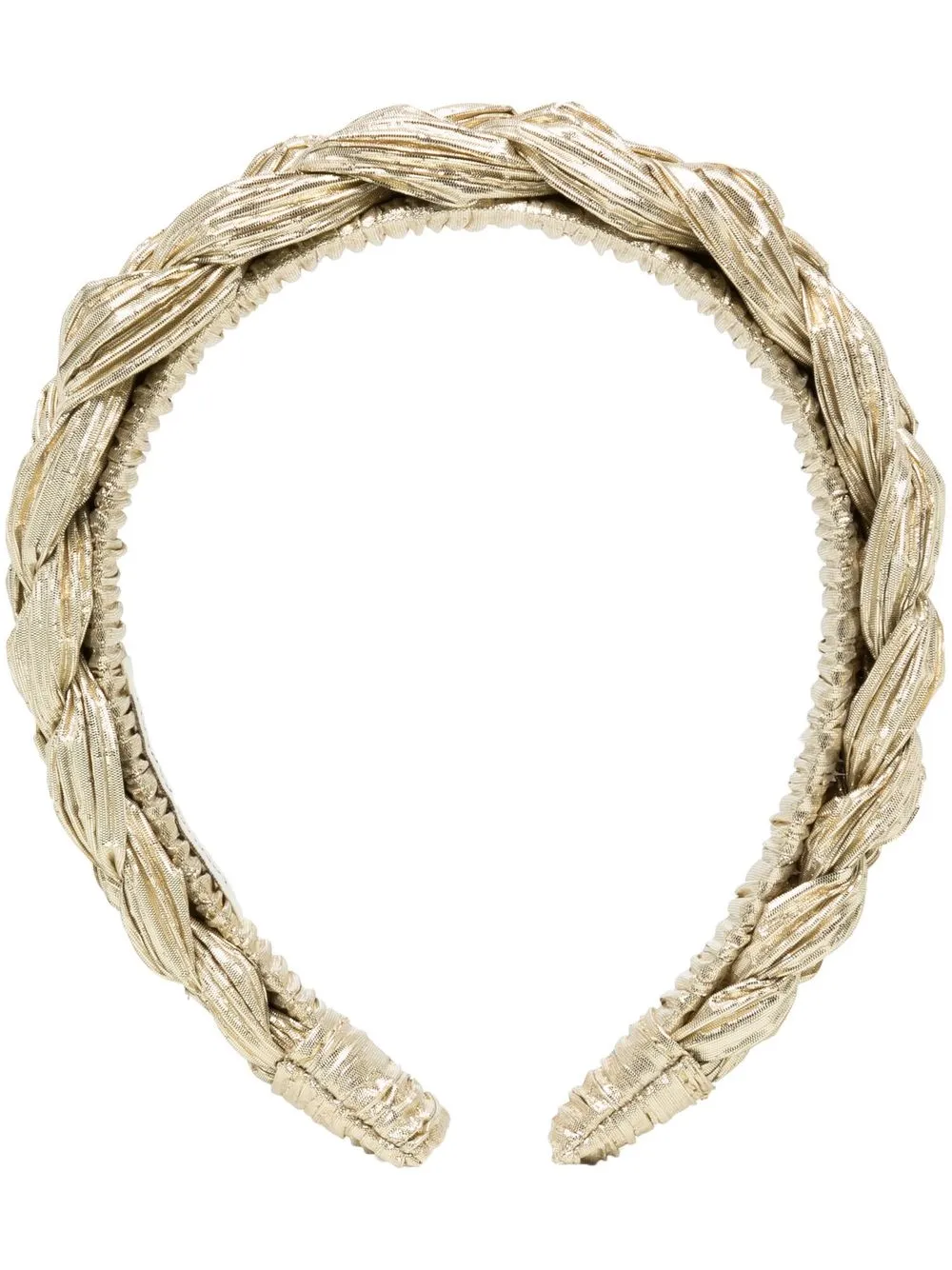 

Loeffler Randall metallic plaited hairband - Gold