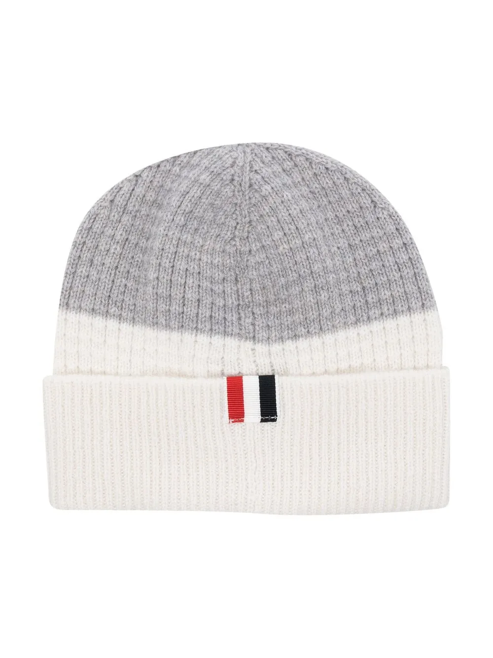 

Thom Browne waffle knit cashmere beanie - Grey