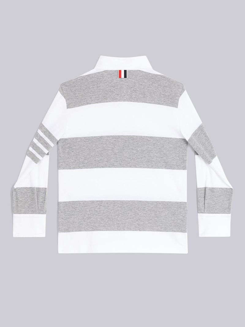 Heavy Cotton Jersey Rugby Stripe Football Polo Thom Browne Official