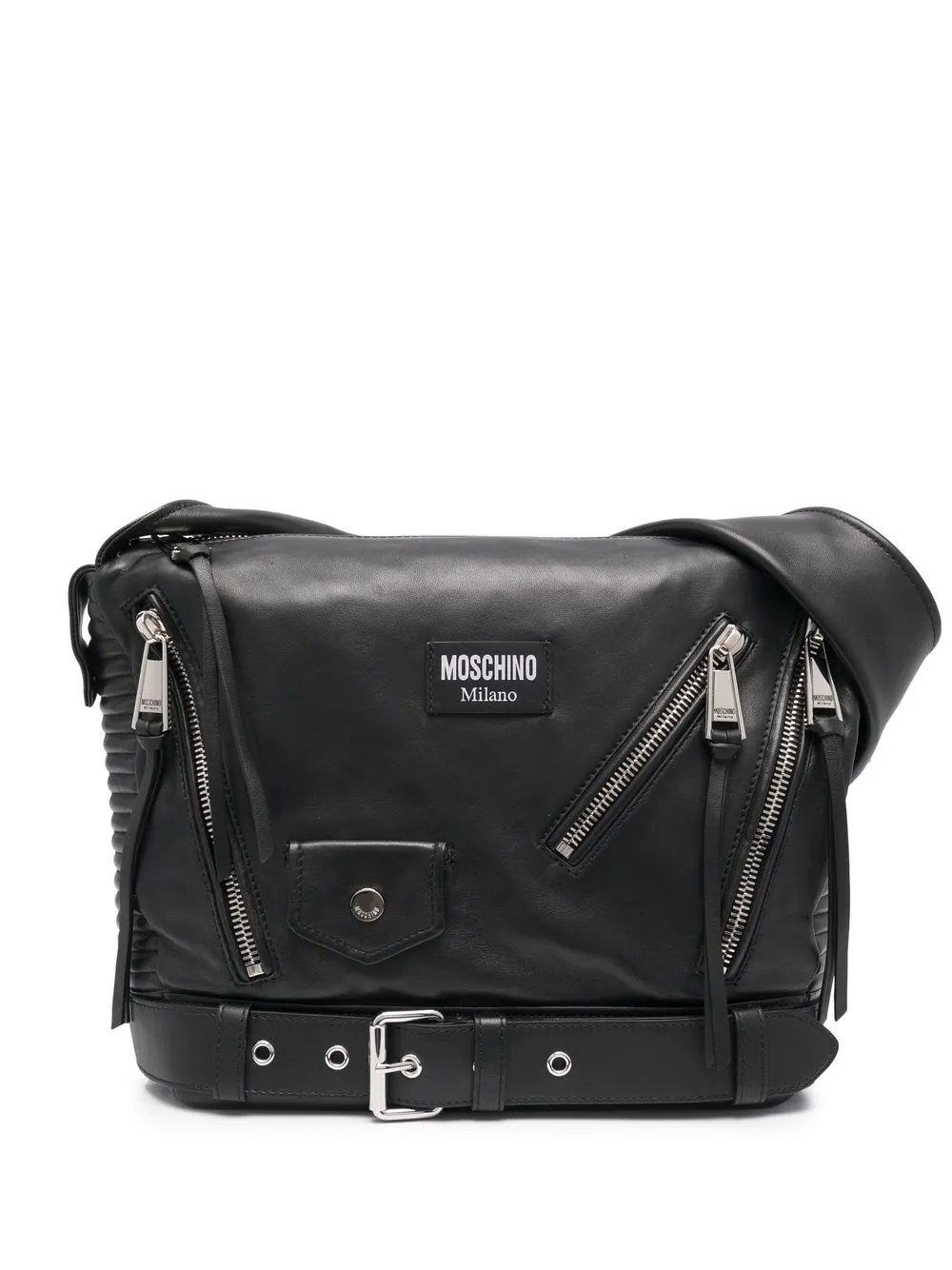 

Moschino bolsa de hombro con cierre - Negro