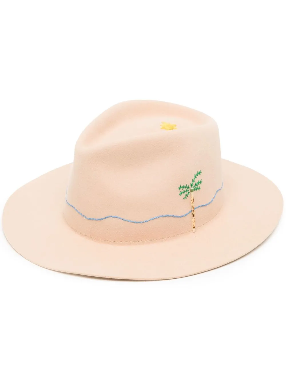 

Nick Fouquet sombrero fedora Royal Palm - Marrón