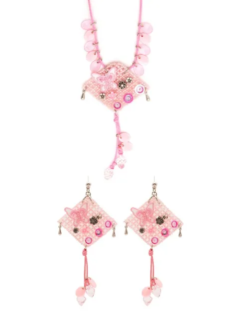 Amir Slama bead-embellished pendant