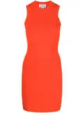 Victoria Beckham rib knitted short dress - Orange