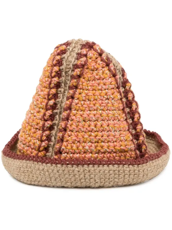 Nicholas Daley hand-crochet Bucket Hat 