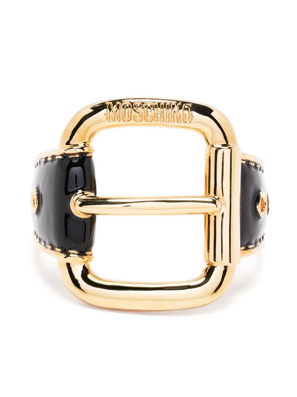 

Moschino brazalete con detalle de hebilla - Dorado