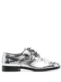 Maison Margiela Tabi mirror-effect lace-up brogues - Silver