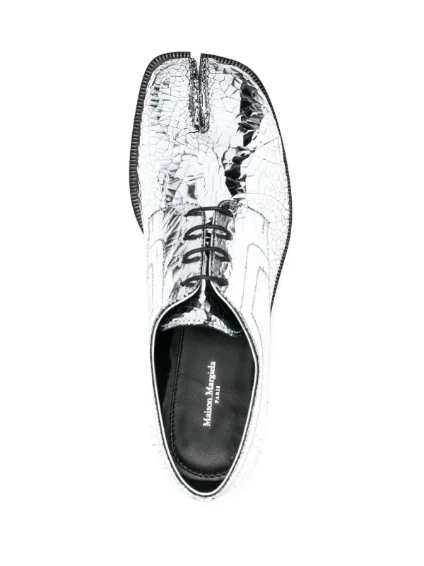 Maison Margiela Tabi mirror-effect lace-up Brogues - Farfetch