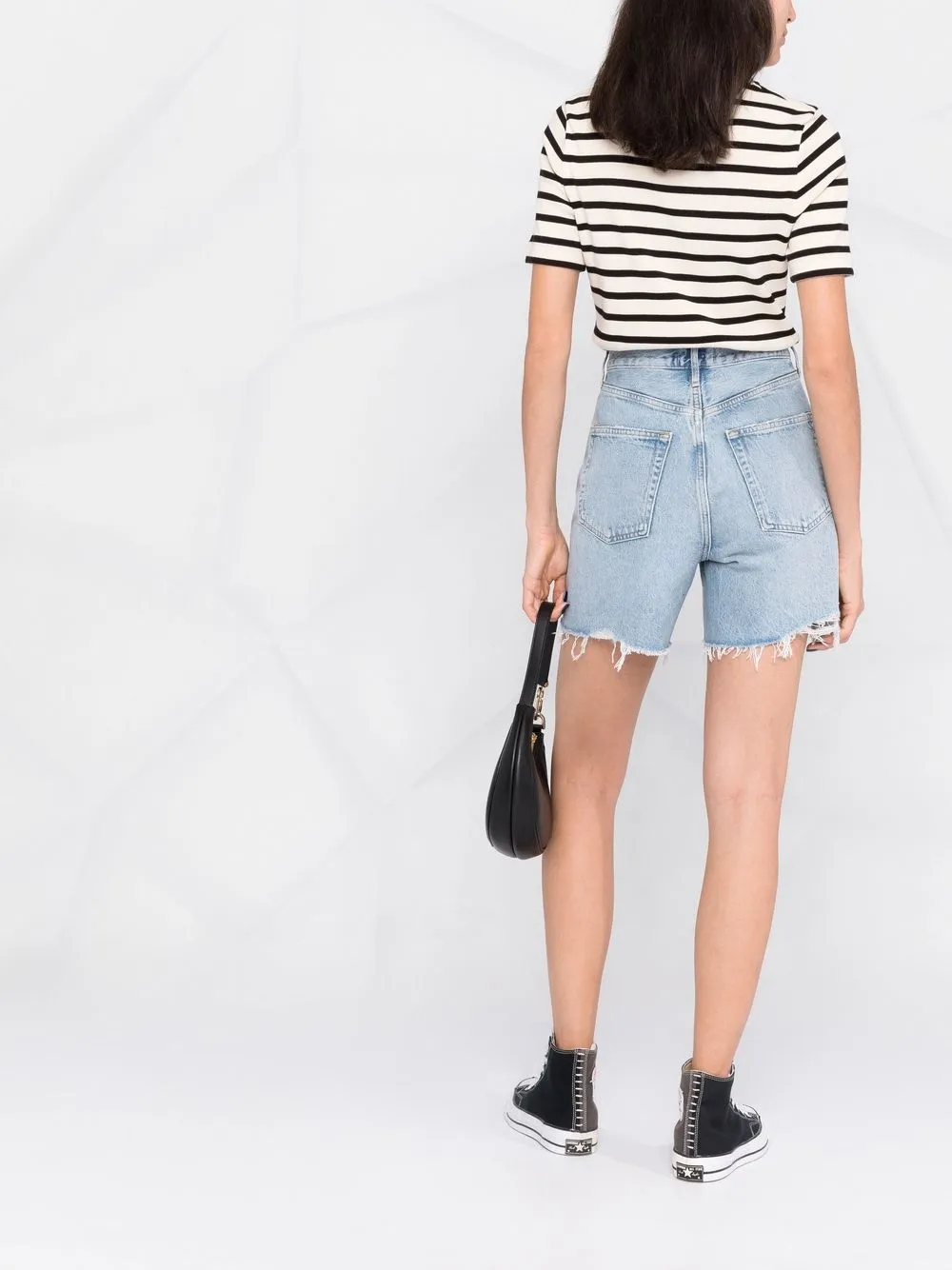 AGOLDE Stella high-rise Denim Shorts - Farfetch